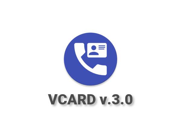 Скачать файл VCARD версии 3.0 (VCF)